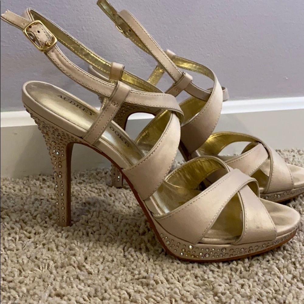 Audrey Brooke Satin Heels